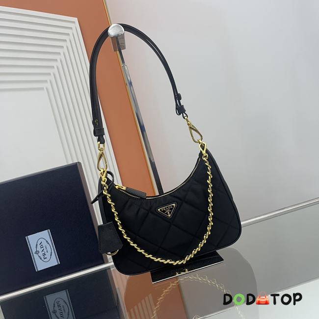 Prada Re-Nylon Mini Bag Black Size 23 x 16 x 6.5 cm - 1