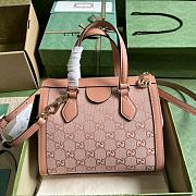 Gucci Ophidia GG Pink Small Bag Size 24 x 20.5 x 10.5 cm - 4