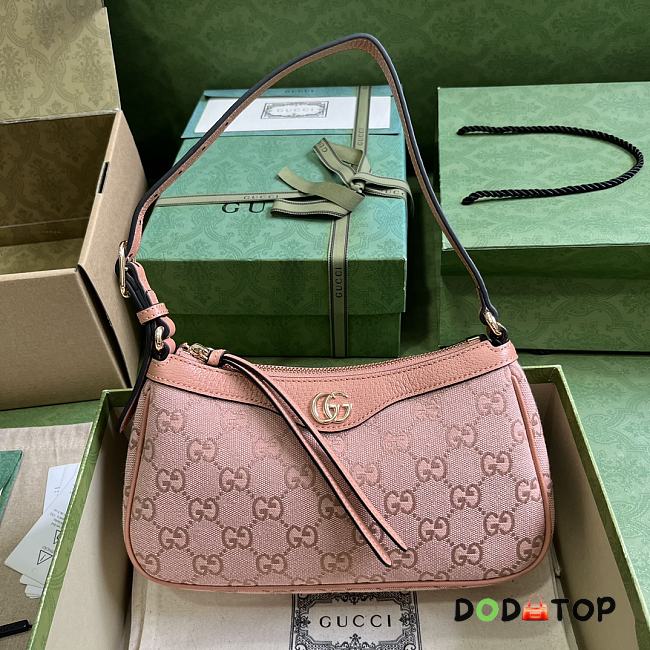 Gucci Ophidia GG Small Handbag In Pink Size 25 x 15 x 6.5 cm - 1