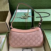 Gucci Ophidia GG Small Handbag In Pink Size 25 x 15 x 6.5 cm - 3