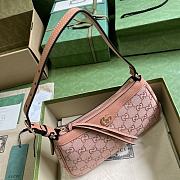 Gucci Ophidia GG Small Handbag In Pink Size 25 x 15 x 6.5 cm - 2