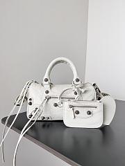 Balenciaga Le Cagole Mini Duffle Bag White Size 19.8 x 14 x 11.9 cm - 1