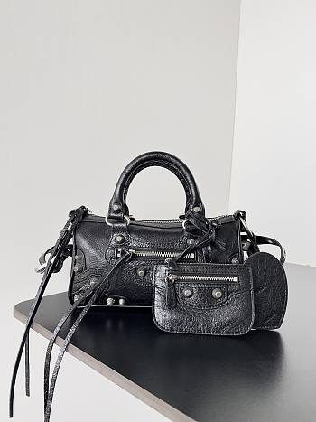 Balenciaga Le Cagole Mini Duffle Bag Black Size 19.8 x 14 x 11.9 cm