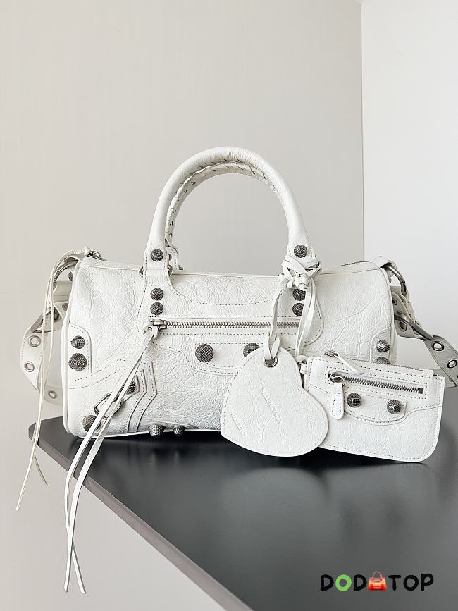 Balenciaga Le Cagole Duffle Bag White Size 30 x 14 x 20 cm - 1