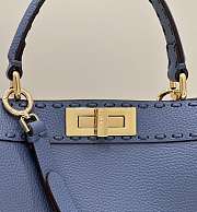 Fendi Peakaboo Medium Handbag Blue Size 33 × 12 × 25 cm - 4