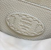 Fendi Peakaboo Calfskin Handbag White Size 27 × 11 × 20 cm - 4