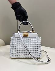 Fendi Peakaboo White 8269 Bag 23 cm - 1