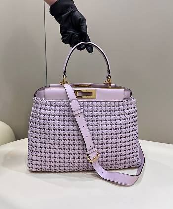 Fendi Peakaboo Purple 8269 Bag 33 cm