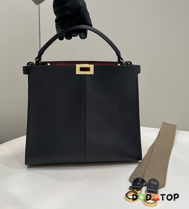 Fendi Peekaboo Black Bag With Strap Size 30 cm - 1