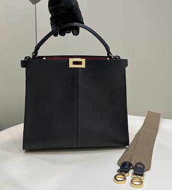Fendi Peekaboo Black Bag With Strap Size 30 cm