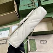 Gucci GG Marmont Matelassé Mini White Size 20 x 13 x 6 cm - 3