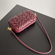 Bottega Veneta Knot Red Bag Size 20.5 x 6 x 12.5 cm - 5
