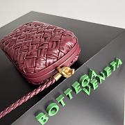 Bottega Veneta Knot Red Bag Size 20.5 x 6 x 12.5 cm - 4