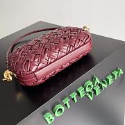 Bottega Veneta Knot Red Bag Size 20.5 x 6 x 12.5 cm - 2