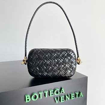 Bottega Veneta Knot Black Bag Size 20.5 x 6 x 12.5 cm