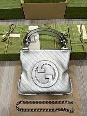 Gucci Blondie Tote Bag Silver Size 24 x 30 x 6 cm - 1