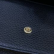 Gucci Interlocking G Leather Chain Wallet WOC Black Size 20 × 12 × 4 cm - 2