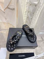 Chanel Black Sandals  - 6