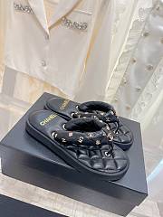 Chanel Black Sandals  - 4