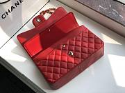 Chanel Flap Bag Gold Hardware Lambskin In Red Size 30 x 19.5 x 10 cm - 2