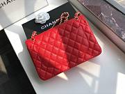 Chanel Flap Bag Gold/Silver Hardware Caviar In Red Size 30 x 19.5 x 10 cm - 6