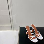 Amina Muaddi White Heel 9.5 cm - 2