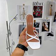 Amina Muaddi White Heel 9.5 cm - 5