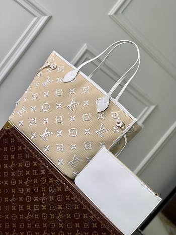 Louis Vuitton LV Neverful MM Handbag By The Pool M22838 Size 31 x 28 x 14 cm