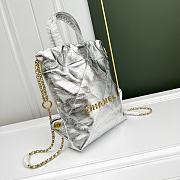 Chanel Garbage Bag Silver Backpack Size 29 x 34 cm - 3
