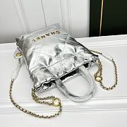 Chanel Garbage Bag Silver Backpack Size 29 x 34 cm - 4
