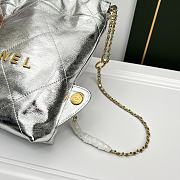 Chanel Garbage Bag Silver Backpack Size 29 x 34 cm - 5