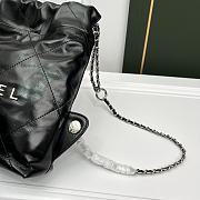 Chanel Garbage Black Bag Silver Hardware Blackpack Size 29 x 34 cm - 2