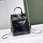 Chanel Garbage Black Bag Silver Hardware Blackpack Size 29 x 34 cm - 5