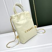 Chanel Garbage Bag Cream Backpack Size 29 x 34 cm - 4