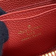Louis Vuitton LV Zipper Coin Purse M60574 Red Size 11 x 8 cm - 4