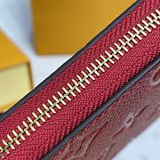 Louis Vuitton LV Zipper Coin Purse M60574 Red Size 11 x 8 cm - 6