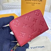 Louis Vuitton LV Zipper Coin Purse M60574 Red Size 11 x 8 cm - 2