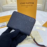 Louis Vuitton LV Zipper Coin Purse M60574 Navy Blue Size 11 x 8 cm - 1
