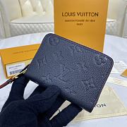 Louis Vuitton LV Zipper Coin Purse M60574 Navy Blue Size 11 x 8 cm - 4
