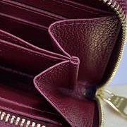 Louis Vuitton LV Zipper Coin Purse M60574 Dark Red Size 11 x 8 cm - 6