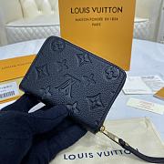 Louis Vuitton LV Zipper Coin Purse M60574 Black Size 11 x 8 cm - 1