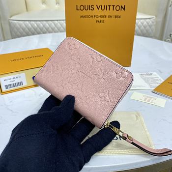 Louis Vuitton LV Zipper Coin Purse M60574 Pink Size 11 x 8 cm