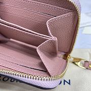 Louis Vuitton LV Zipper Coin Purse M60574 Pink Size 11 x 8 cm - 5