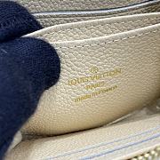 Louis Vuitton LV Zipper Coin Purse M60574 White Size 11 x 8 cm - 5