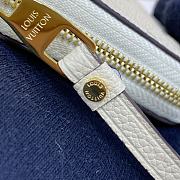 Louis Vuitton LV Zipper Coin Purse M60574 White Size 11 x 8 cm - 3