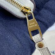 Louis Vuitton LV Zipper Coin Purse M60574 White Size 11 x 8 cm - 2