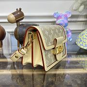 Louis Vuitton LV Dauphine Mini Handbag M22826 Gold Size 20 x 15 x 9 cm - 5