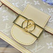 Louis Vuitton LV Dauphine Mini Handbag M22826 Gold Size 20 x 15 x 9 cm - 2