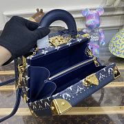 Louis Vuitton LV Valisette Tresor Handbag M20468 Blue Size 22.5 x 16 x 11 cm - 4