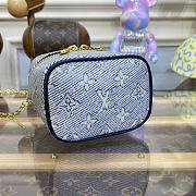 Louis Vuitton LV Micro Vanity Handbag M82467 Blue Size 11 x 10 x 8 cm - 4